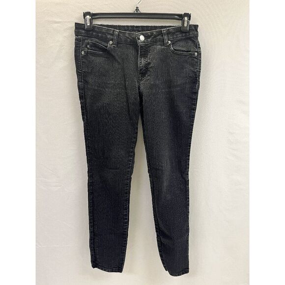 Michael Kors Womens Straight Leg Relaxed Fit Jeans Black - Picture 1 of 8